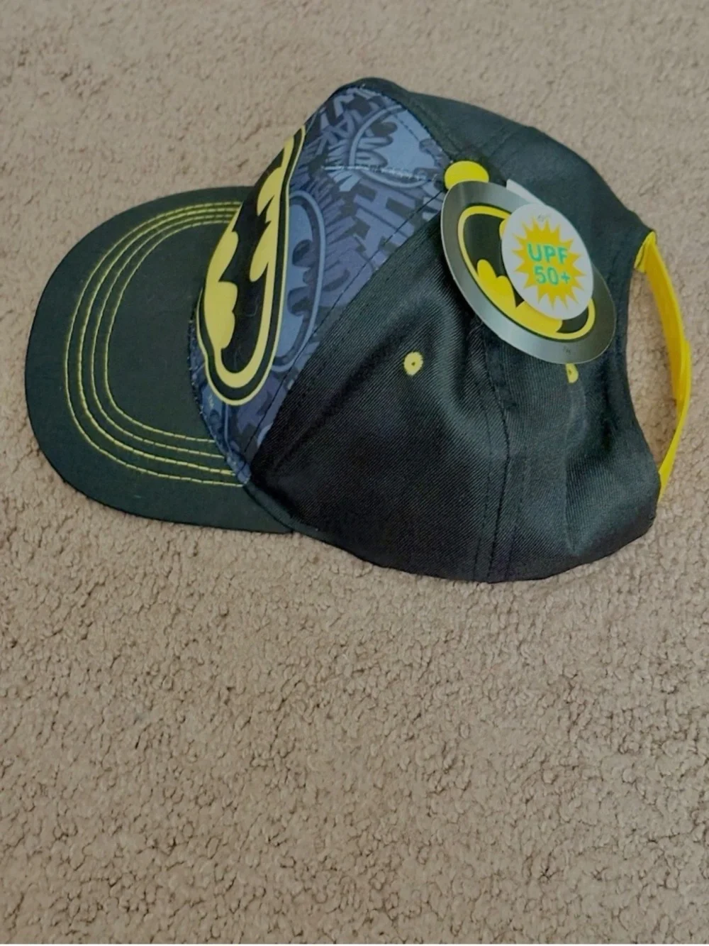 DC Batman Classic Symbol Youth Baseball Cap Hat Superhero Boys 2022 UPF 50 NWT